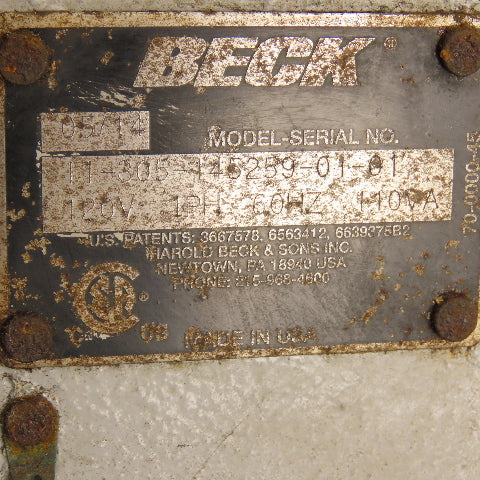 Beck & Sons 11-305-145259-01-01 Rotary Damper Drive Actuator 120V 1PH 20-2705-21