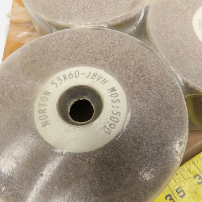Norton 50A60-J8VH 4-1/2" x 2-1/4" OD x 1" Bore Alundum Grinding Wheel Lot Of 3