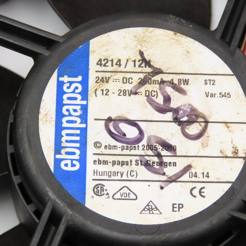 ebm Papst 4214/12H 24VDC 4.8W Cabinet Cooling Fan
