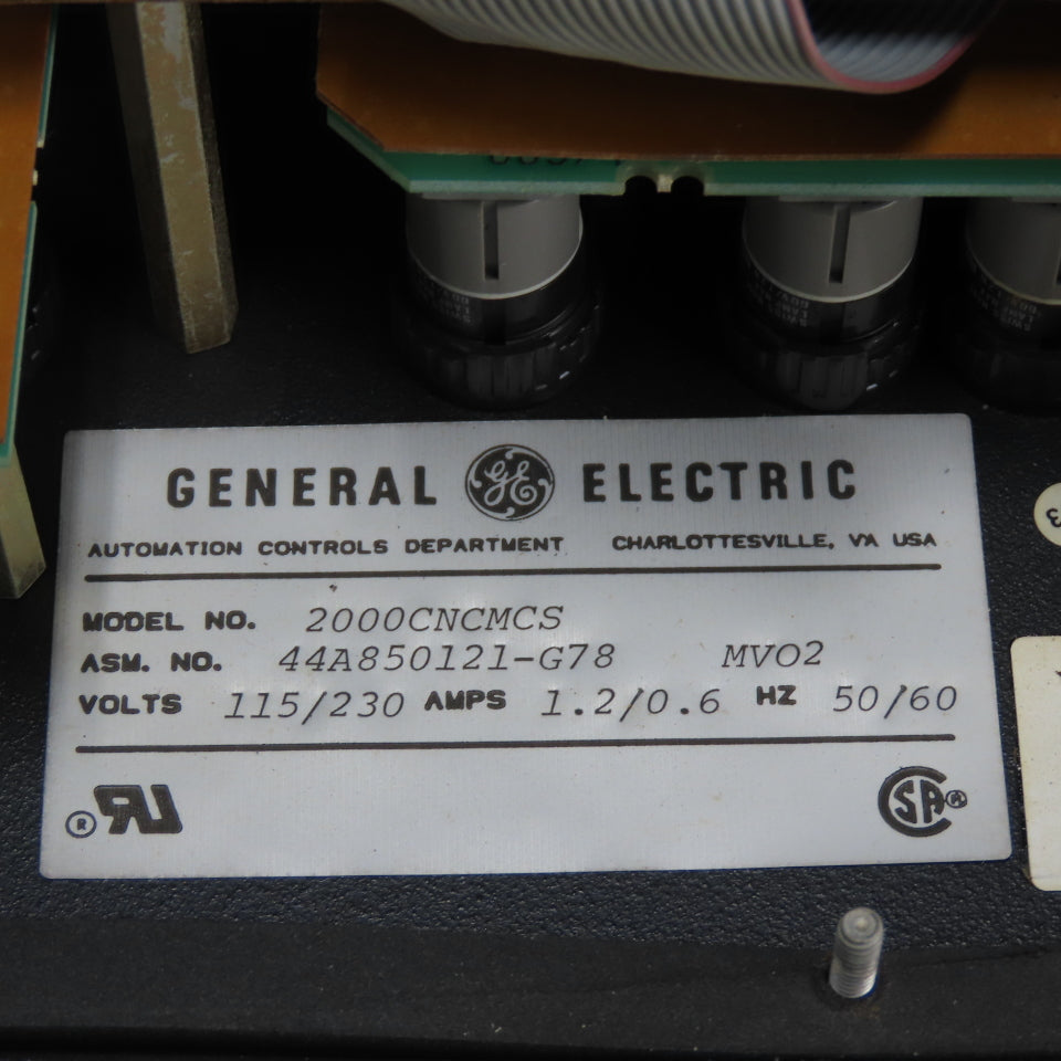 General Electric 2000CNCMCS Control Interface Panel 115/230V 1.2/0.6A