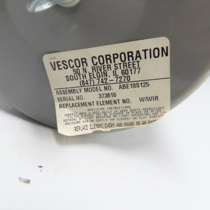 Vescor ABE18S125 Hydraulic Reservoir Breather Element Replacement