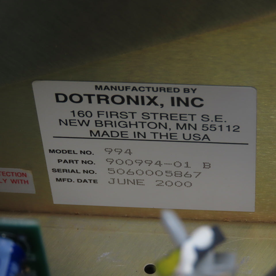 Dotronix 900994-01 Model 994 Monitor Display