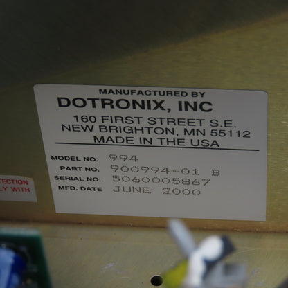 Dotronix 900994-01 Model 994 Monitor Display