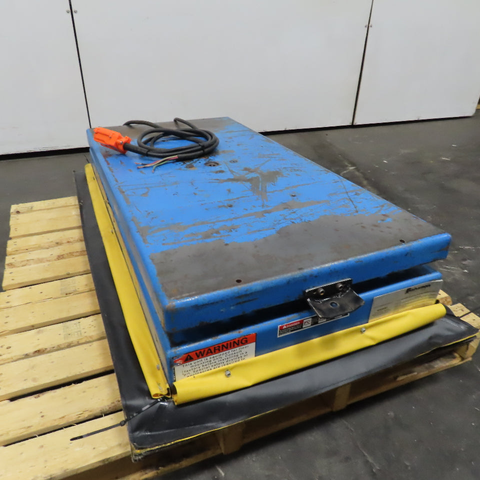 Bishamon 2500Lbs. 48" x 24" Rotating Scissor Lift Table 14-47" Lift 3Ph
