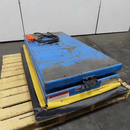 Bishamon 2500Lbs. 48" x 24" Rotating Scissor Lift Table 14-47" Lift 3Ph