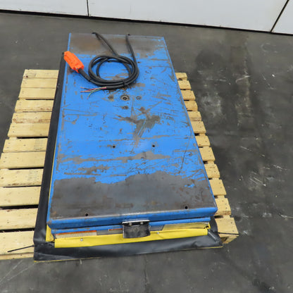 Bishamon 2500Lbs. 48" x 24" Rotating Scissor Lift Table 14-47" Lift 3Ph