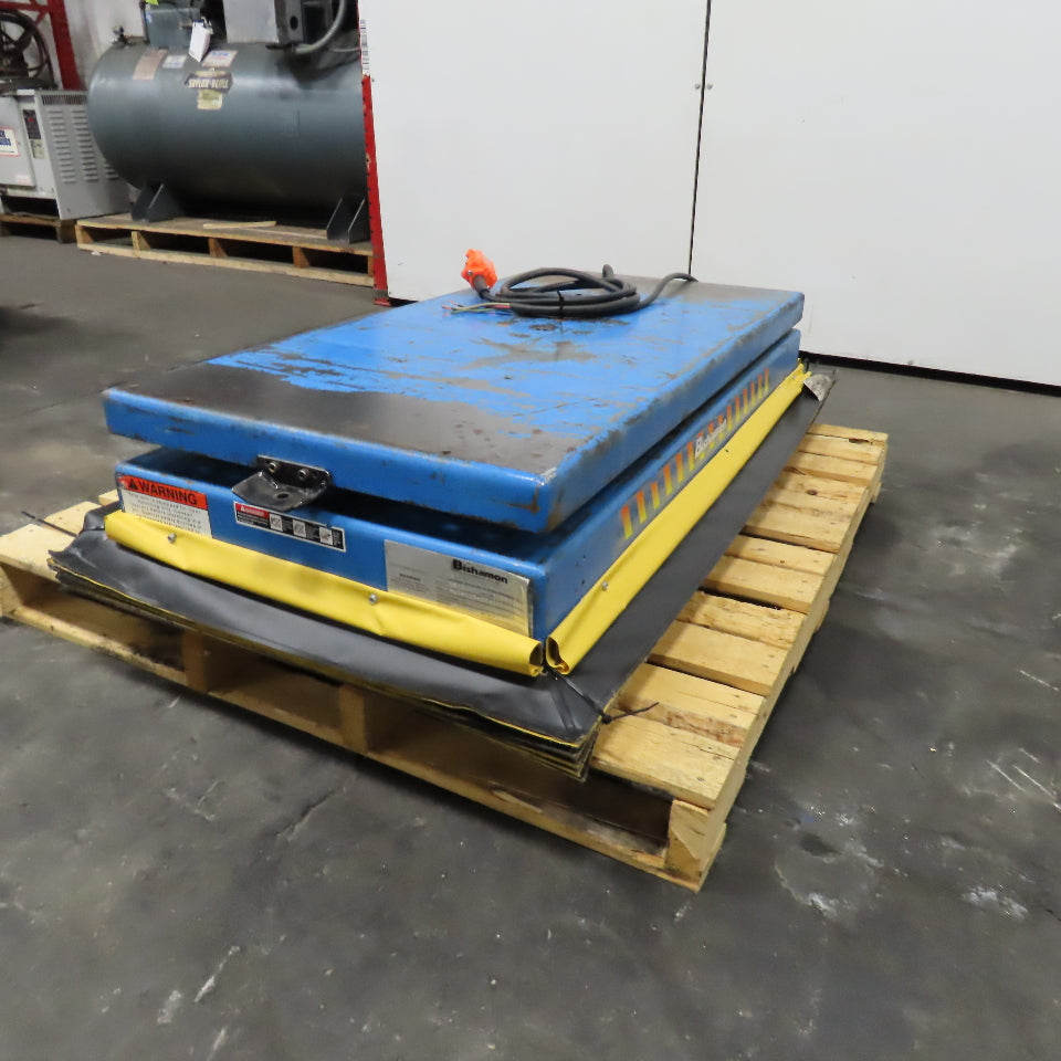 Bishamon 2500Lbs. 48" x 24" Rotating Scissor Lift Table 14-47" Lift 3Ph