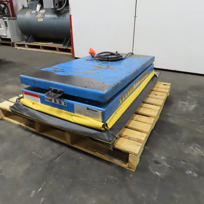 Bishamon 2500Lbs. 48" x 24" Rotating Scissor Lift Table 14-47" Lift 3Ph