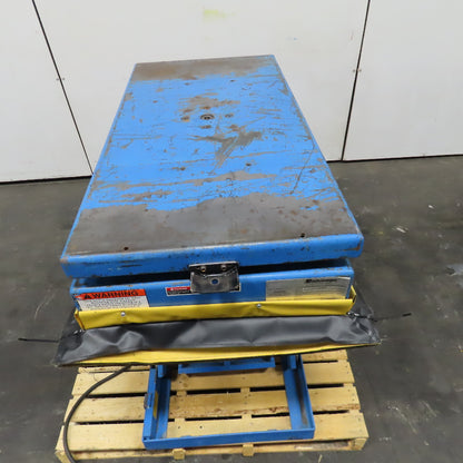 Bishamon 2500Lbs. 48" x 24" Rotating Scissor Lift Table 14-47" Lift 3Ph