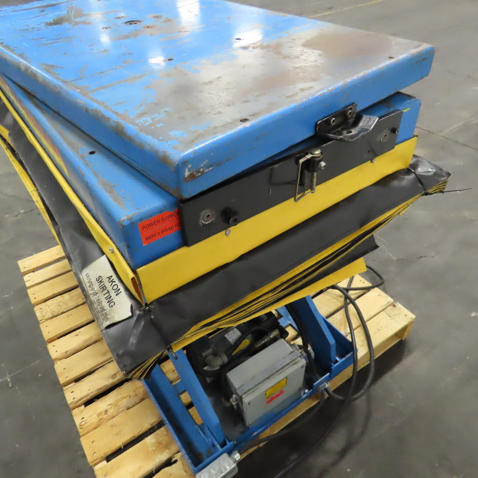 Bishamon 2500Lbs. 48" x 24" Rotating Scissor Lift Table 14-47" Lift 3Ph