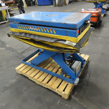 Bishamon 2500Lbs. 48" x 24" Rotating Scissor Lift Table 14-47" Lift 3Ph