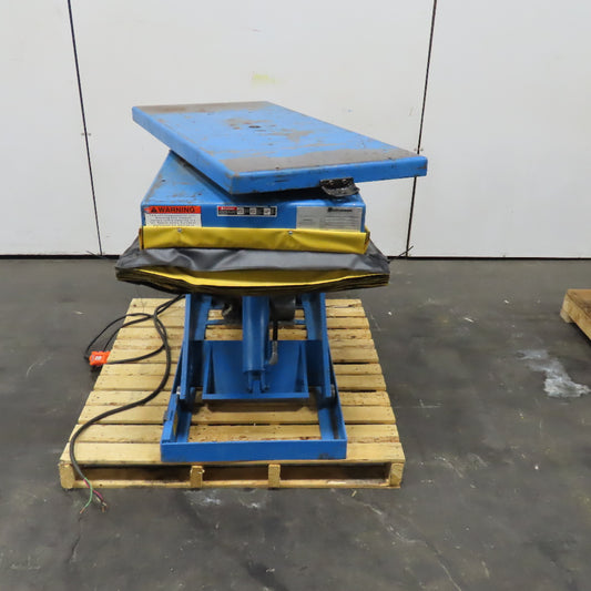 Bishamon 2500Lbs. 48" x 24" Rotating Scissor Lift Table 14-47" Lift 3Ph