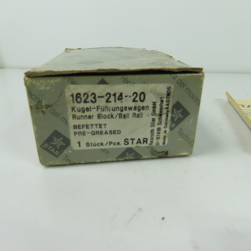 Star 1623-214-20 Linear Rail Ball Bearing Block