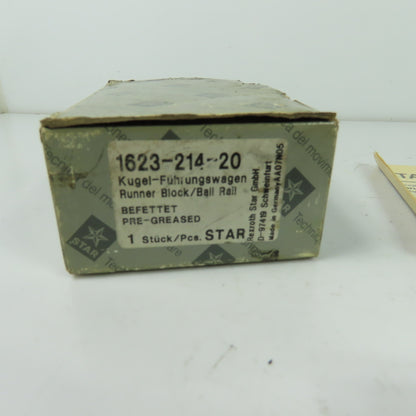 Star 1623-214-20 Linear Rail Ball Bearing Block