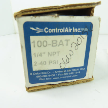Control Air 100-BAT Pneumatic Air Pressure Regulator 1/4" NPT 2-40 PSI