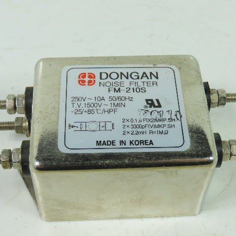 Dongan FM-210S Noise Filter 250V 10A T.V. 1500V-1Min