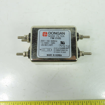 Dongan FM-210S Noise Filter 250V 10A T.V. 1500V-1Min