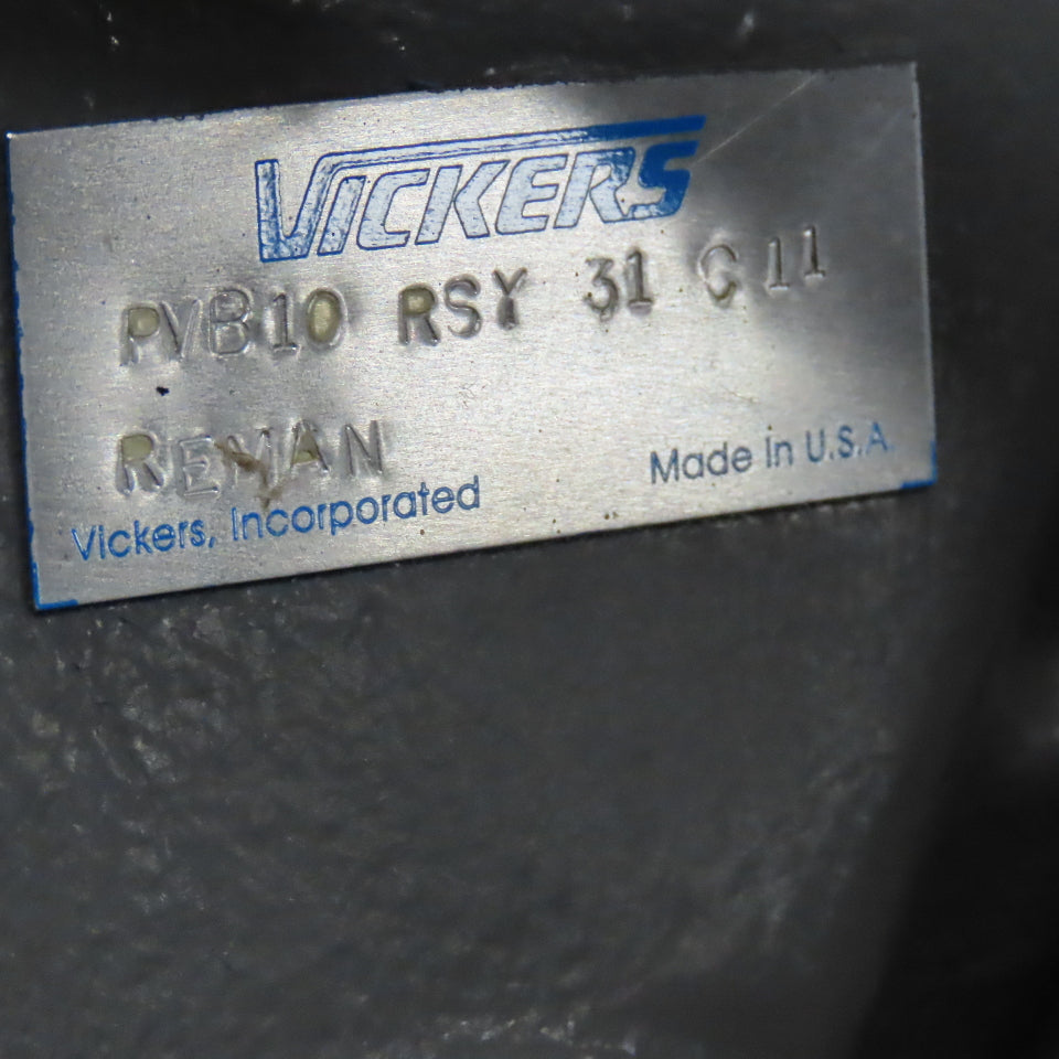 Vickers PVB10 RSY 31 C11 35 Gallon Hydraulic Power Unit 7.5Hp 230/460V Tested