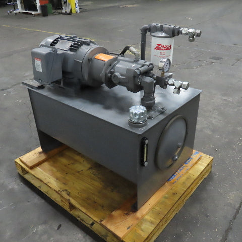 Vickers PVB10 RSY 31 C11 35 Gallon Hydraulic Power Unit 7.5Hp 230/460V Tested