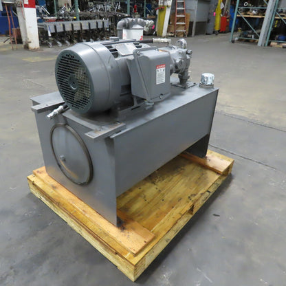 Vickers PVB10 RSY 31 C11 35 Gallon Hydraulic Power Unit 7.5Hp 230/460V Tested