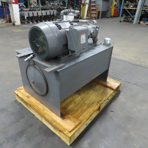 Vickers PVB10 RSY 31 C11 35 Gallon Hydraulic Power Unit 7.5Hp 230/460V Tested