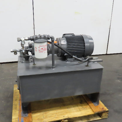 Vickers PVB10 RSY 31 C11 35 Gallon Hydraulic Power Unit 7.5Hp 230/460V Tested