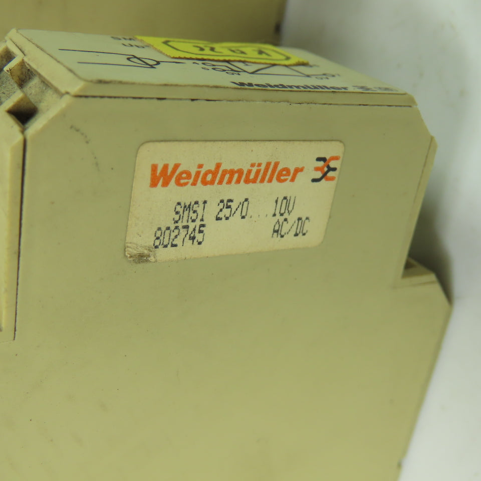 Weidmuller SMSI 25/0 Terminal Block 10V Lot Of 3