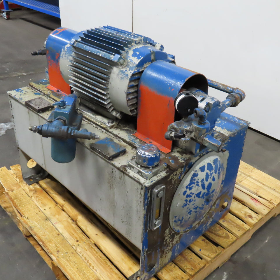 35 Gallon Double Gear Pump Hydraulic Unit 15Hp 230/460V