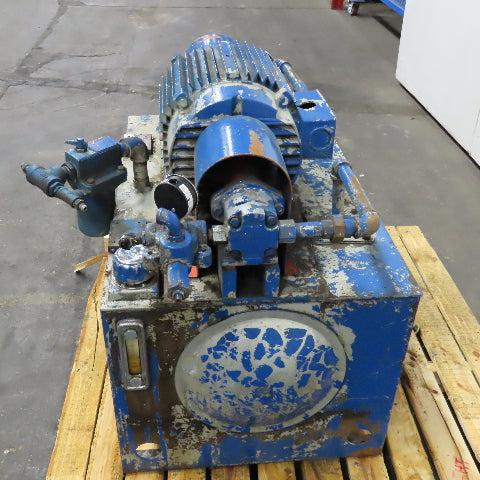 35 Gallon Double Gear Pump Hydraulic Unit 15Hp 230/460V