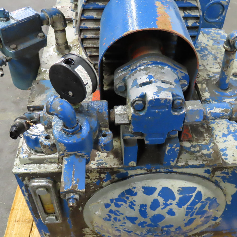 35 Gallon Double Gear Pump Hydraulic Unit 15Hp 230/460V