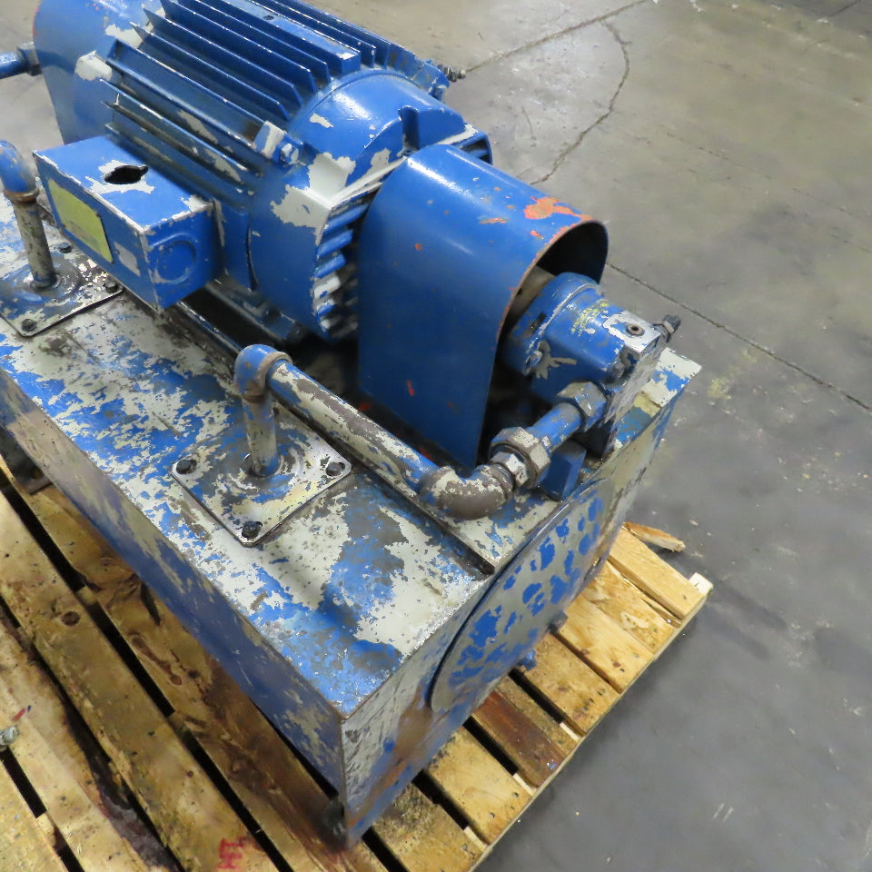 35 Gallon Double Gear Pump Hydraulic Unit 15Hp 230/460V