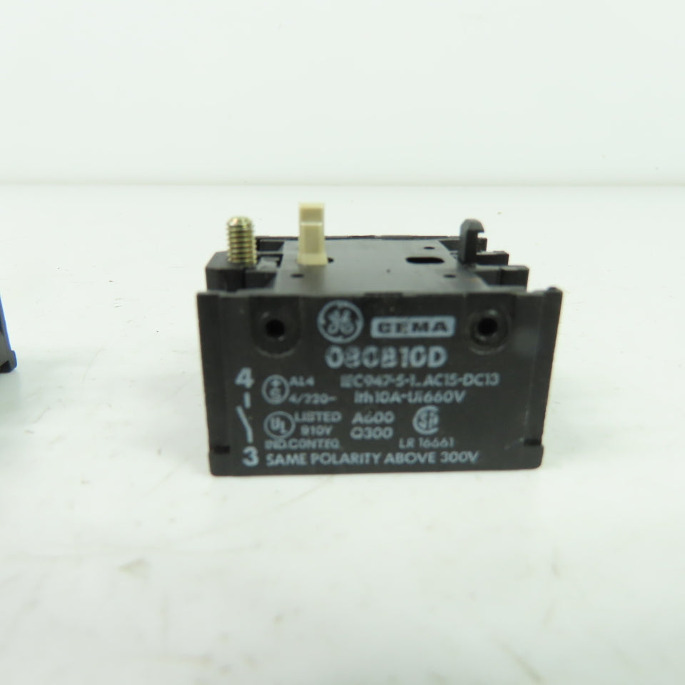 General Electric 080B10D Cema Contact Block 660V 10A Lot Of 2
