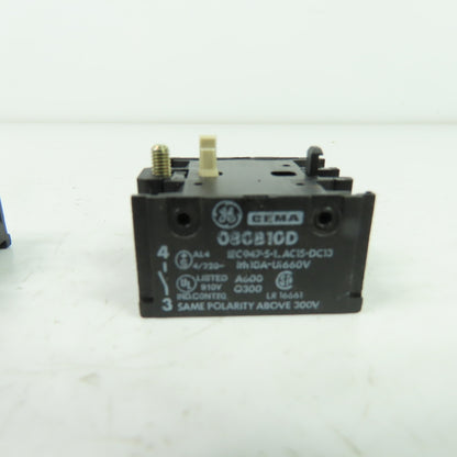 General Electric 080B10D Cema Contact Block 660V 10A Lot Of 2