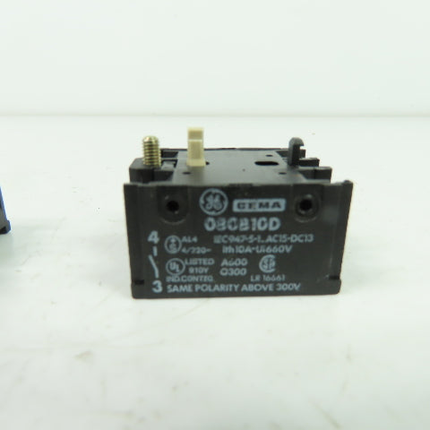 General Electric 080B10D Cema Contact Block 660V 10A Lot Of 2