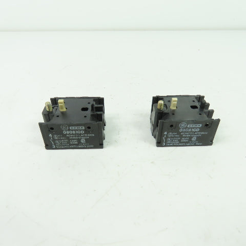 General Electric 080B10D Cema Contact Block 660V 10A Lot Of 2