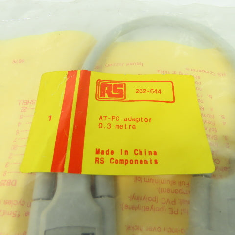 RS 202-644 AT-PC Adaptor CABLE 0.3 Metre