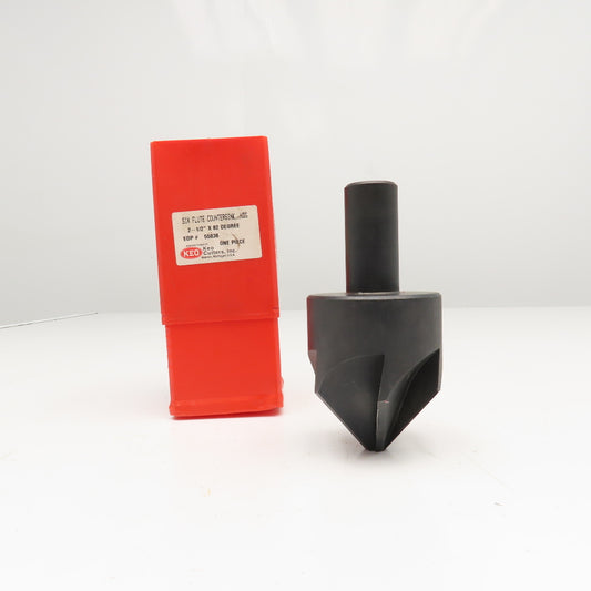 KEO Cutters 55036 2-1/2" Six Flute Countersink 82° HSS 1" Shank