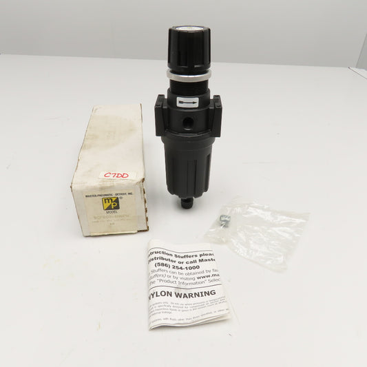 Master Pneumatic BCFR60-4 1/2" NPT Compressed Air Filter Regulator 0-100PSI