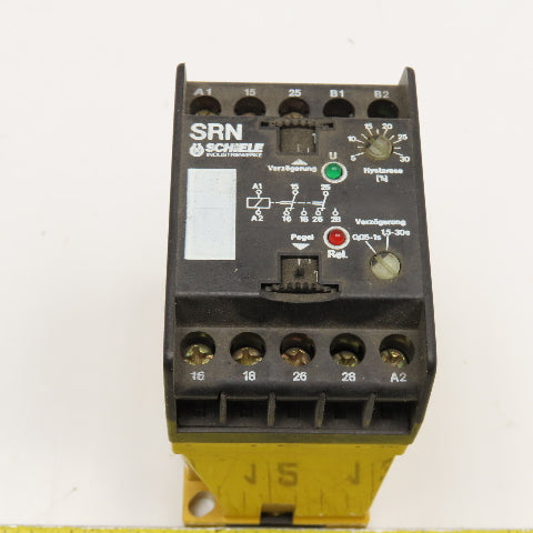 Schiele 2.413.571.24 Current Monitor Relay 0.05-30s 150-1500MA 110/130V