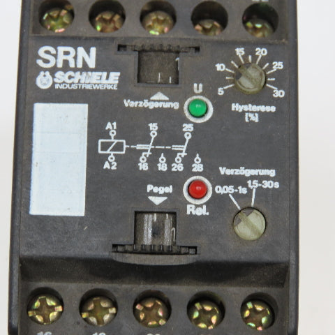 Schiele 2.413.571.24 Current Monitor Relay 0.05-30s 150-1500MA 110/130V