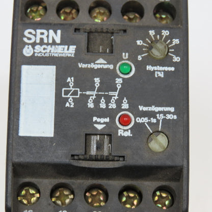 Schiele 2.413.571.24 Current Monitor Relay 0.05-30s 150-1500MA 110/130V