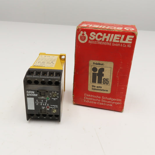 Schiele 2.413.571.24 Current Monitor Relay 0.05-30s 150-1500MA 110/130V