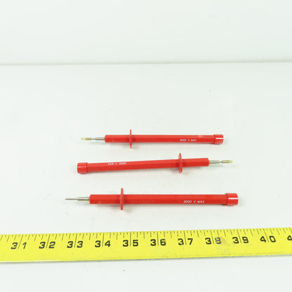Pomana Electronics 5072 Red Test Probe 3000V Max Lot Of 3