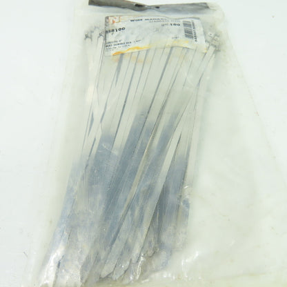 NSI SS8100 Stainless Steel Cable Ties 8" Max Bundle Dia. 1.97" Lot Of 100
