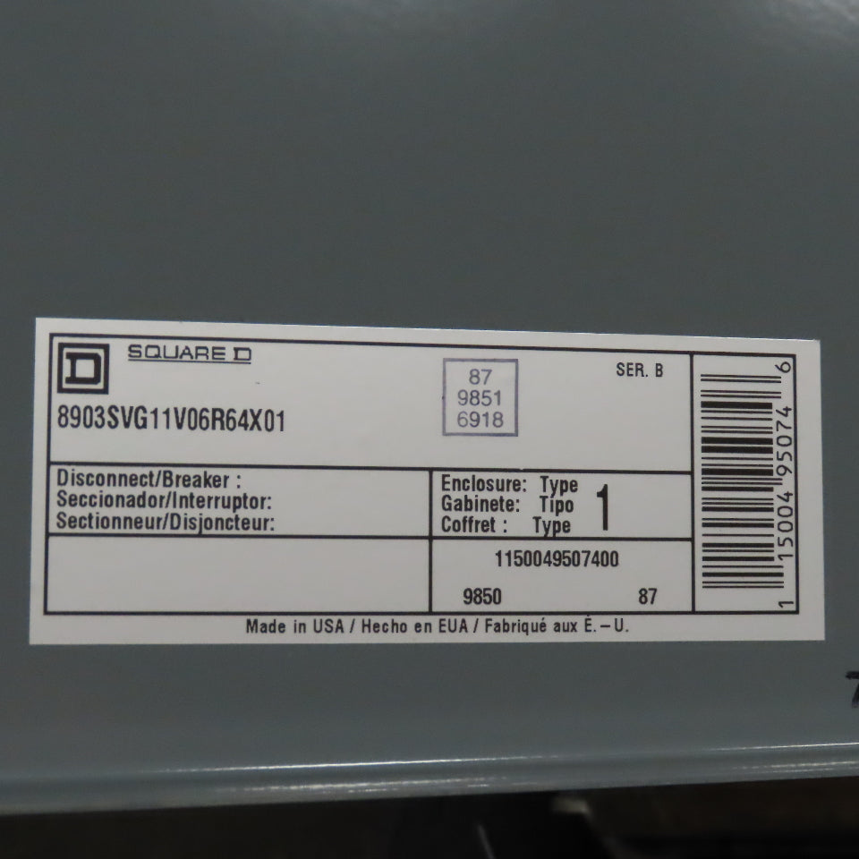 Square D 8903SVG11 40" x 22" x 10" Electrical Disconnect Service Enclosure