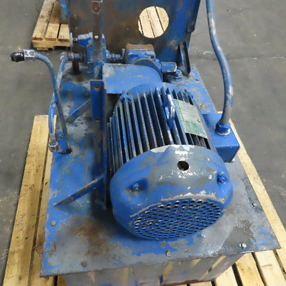 Vickers V210-2-1A-12 24 Gallon Hydraulic Power Unit 10Hp 230/460V 3Ph