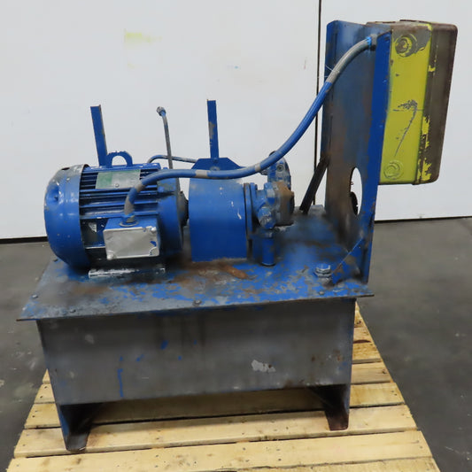 Vickers V210-2-1A-12 24 Gallon Hydraulic Power Unit 10Hp 230/460V 3Ph