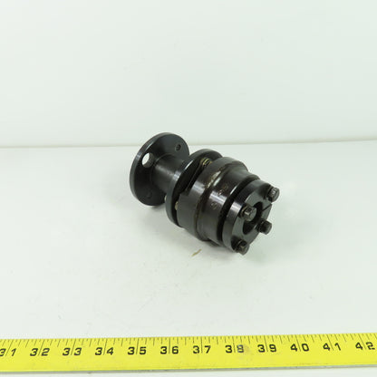 1-3/8" ID Bore Coupling W/ 1-1/8" Bore 2-3/4" Flange Adapter