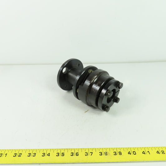 1-3/8" ID Bore Coupling W/ 1-1/8" Bore 2-3/4" Flange Adapter