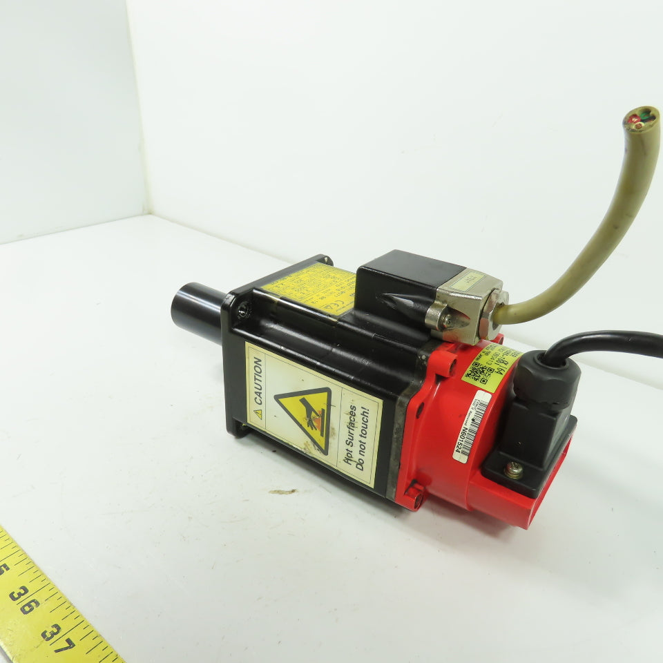 Fanuc A06B-0371-B077 a1/3000 0.3KW AC Servo Motor 90V 1Ph 3000RPM W/ Pulsecoder